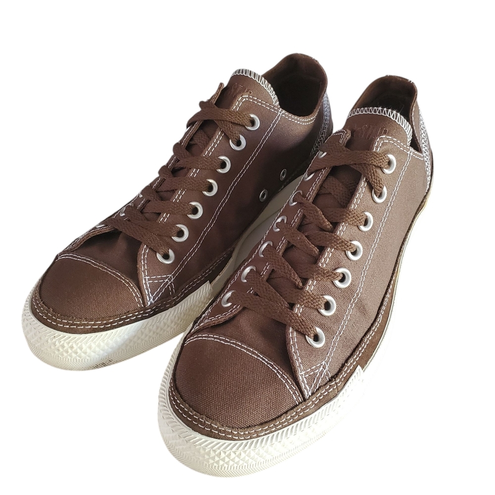 CONVERSE Chuck Taylor All Over Brown Low-Top Lace-Up Sneaker Unisex W 11 |‎ M 9